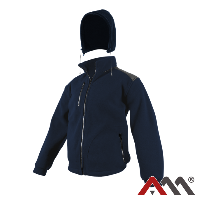 Fleecová mikina NEXO FLEECE BLUE - pohľad 2