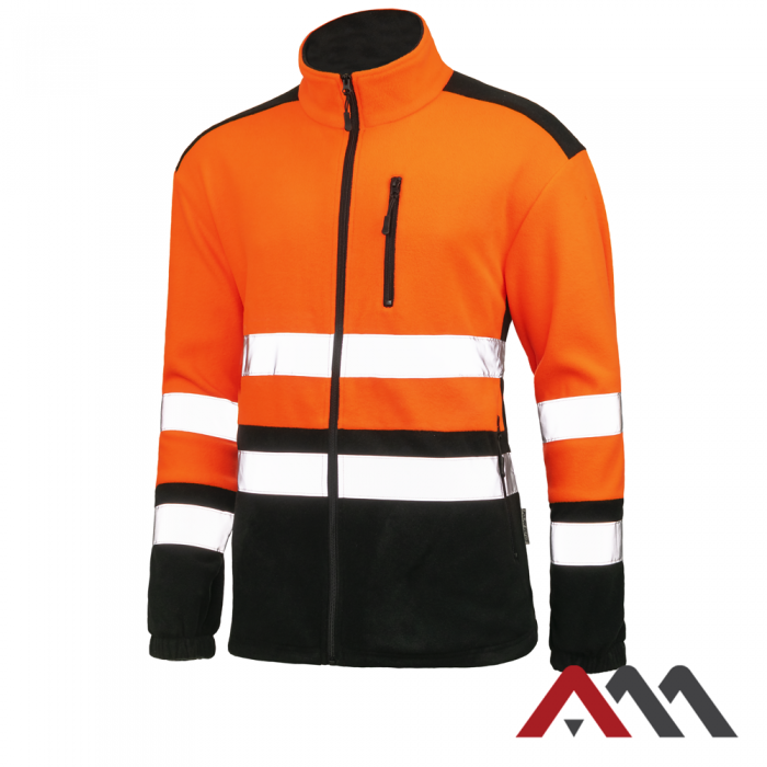 Fluorescenčná fleecová mikina Polar Refus oranžová