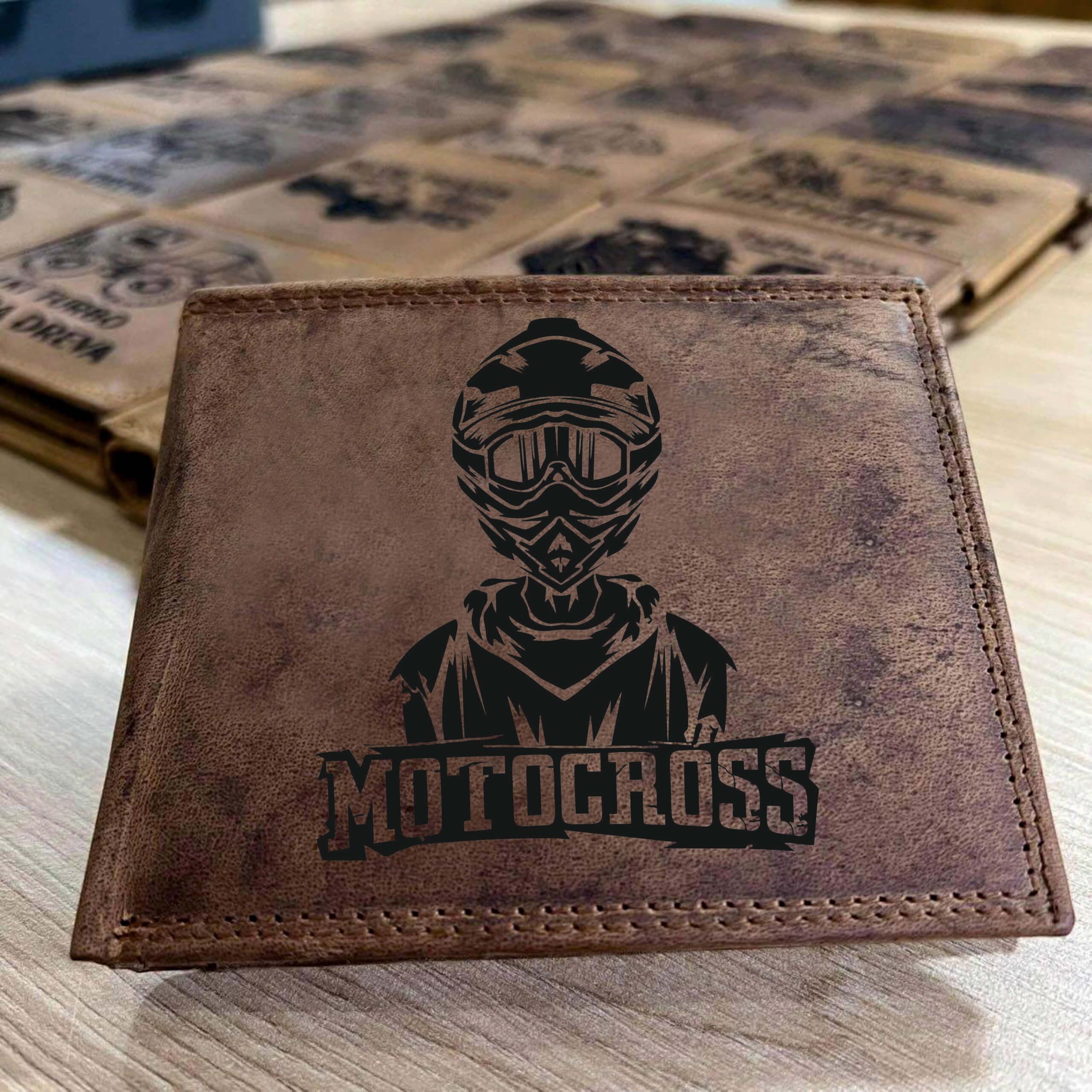 Pánska peňaženka vzor MOTOCROSS
