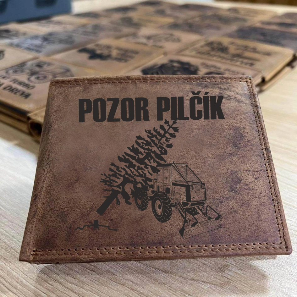 Pánska peňaženka vzor POZOR PILČÍK