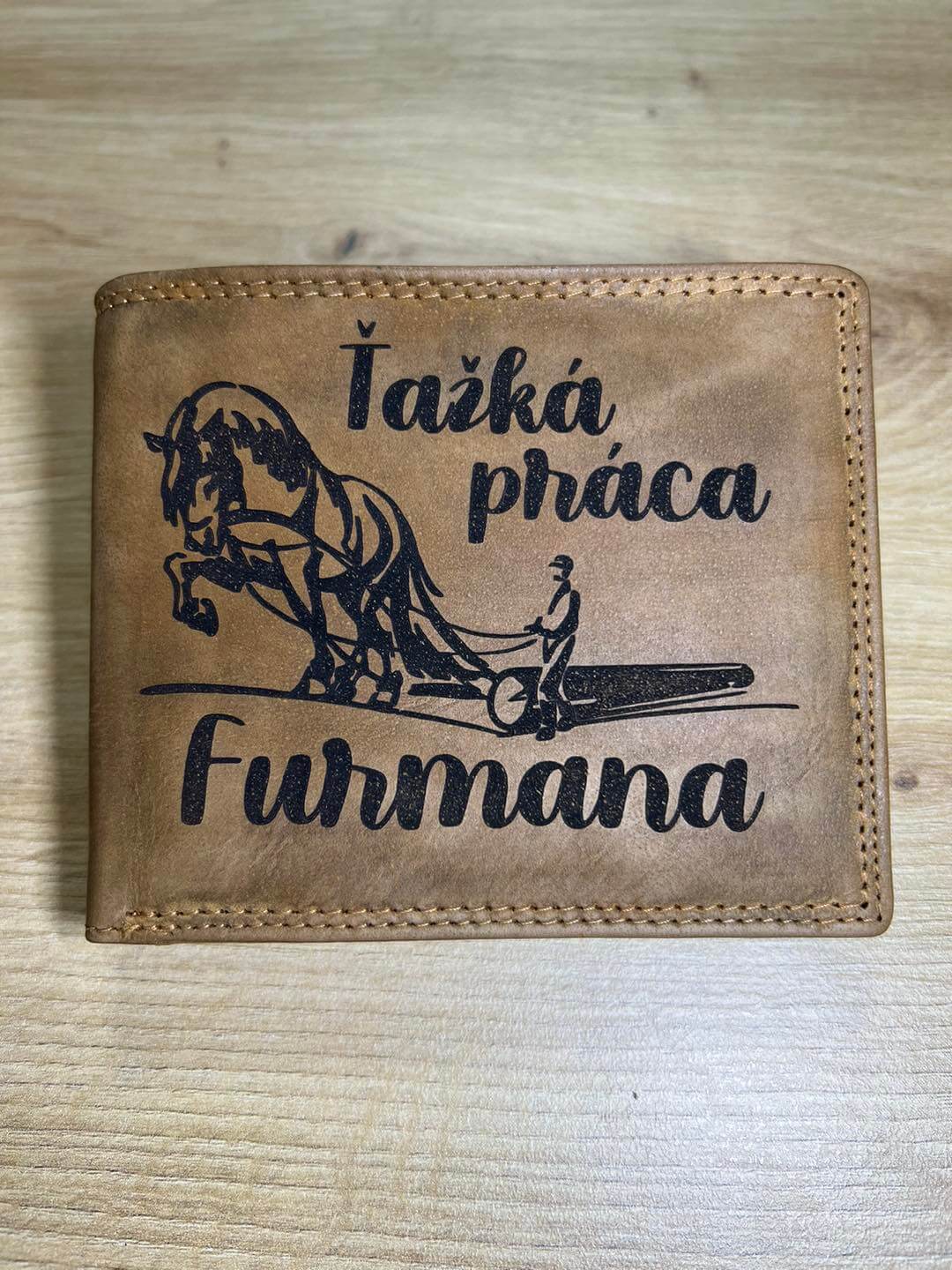 Pánska peňaženka vzor ŤAŽKÁ PRÁCA FURMANA