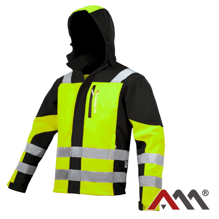Softshellová bunda Classic-Vis Yellow kategórie I