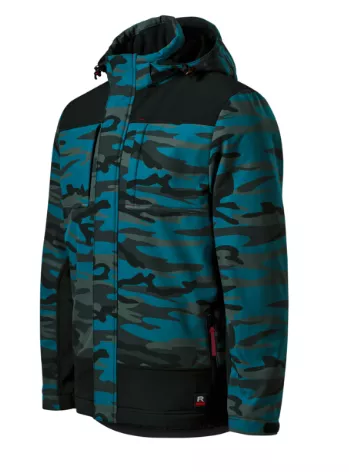 Zimná softshellová bunda VERTEX CAMO - pohľad 2